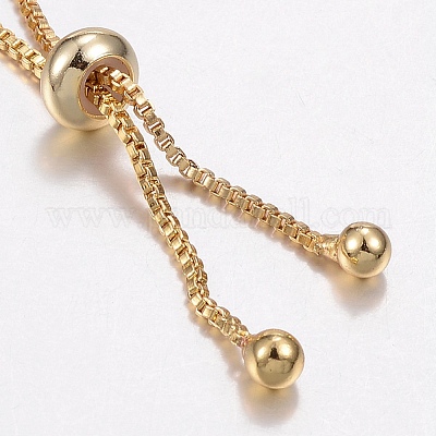 Регулируемые латунные браслеты из микропаве из циркония и боло BJEW-G586-12G-1