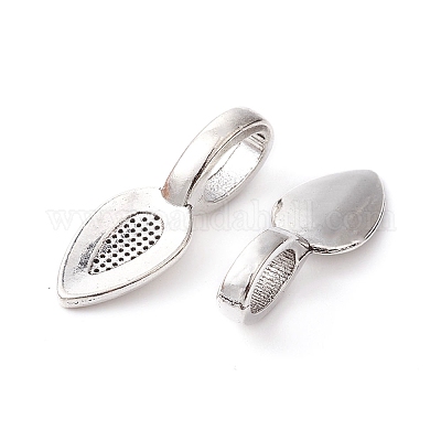 Клеящиеся плоские подушечки из сплава в тибетском стиле для изготовления подвесок TIBEP-YW0001-50-1