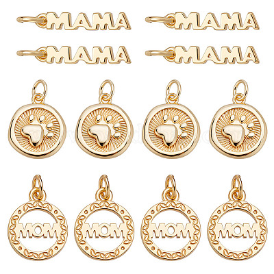 12шт 3 стиля латунные подвески KK-AR0004-72-1