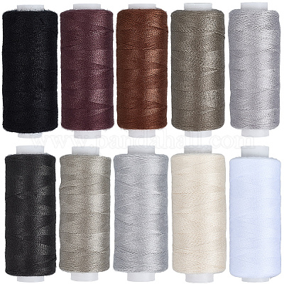 10 шт. нитки швейные полиэстеровые 10-х цветов SENE-CY0001-05A-1