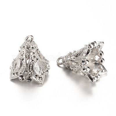 Сеттинги и горный хрусталь кабошон подвеска поруки сплава PALLOY-S090-27P-LF-1