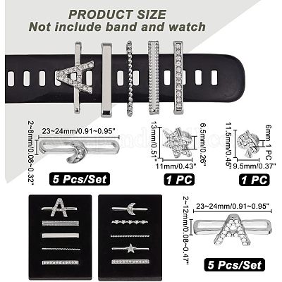 10 шт. подвески для часов из сплава в виде луны и букв FIND-NB0003-20-1