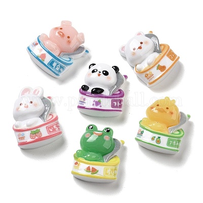 Непрозрачные кабошоны из смолы RESI-D007-04-1