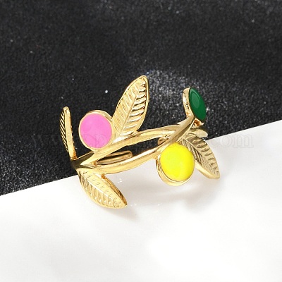 Регулируемые манжетные кольца из нержавеющей стали 304 RJEW-Q015-03G-B-1