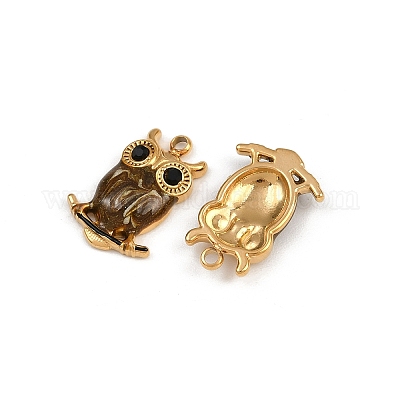 Подвески из нержавеющей стали 304 со стразами STAS-P410-20G-1