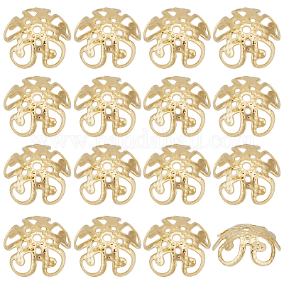 160 шт. колпачки для бусин из нержавеющей стали 304 STAS-BBC0002-50-1