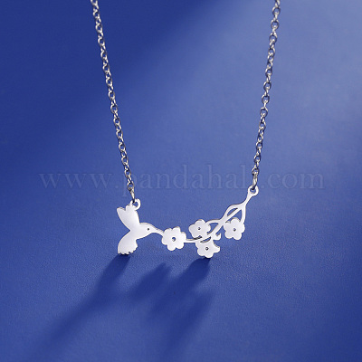 Не тускнеющие подвески из нержавеющей стали 304 NJEW-H010-01P-1