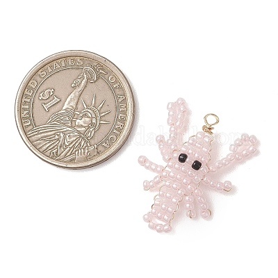 Стеклянные подвески из бисера&nbsp;PALLOY-MZ01254-02-1