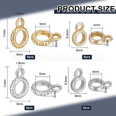 28 шт. 4 стильные латунные поручни KK-BC0009-85-1