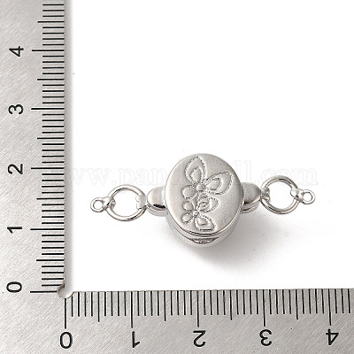 Латунные микро проложить кубического циркония магнитные застежки KK-A227-20P-01-1