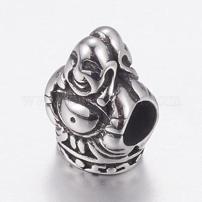 Европейские бусины из нержавеющей стали 304 STAS-P173-068AS-1