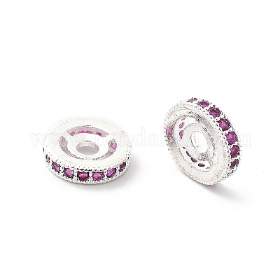 Латунные микро проложить кубического циркония бусы KK-R216-10C-S02-1