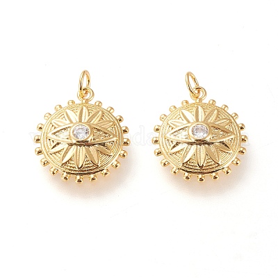 Латунные подвески X-ZIRC-L098-026G-1