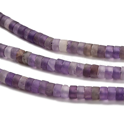 Natürlichen Amethyst Perlen Stränge&nbsp;G-P575-B38-4x2mm-1