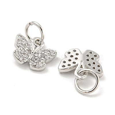 Покрытие стойки латунь микропаве прозрачные подвески из кубического циркония KK-B093-13C-P-1