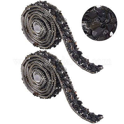 Отделка стразами из смолы и бисером DIY-WH20050-05G-1