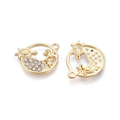 Подвески из сплава и страз PALLOY-T092-18C-G-1