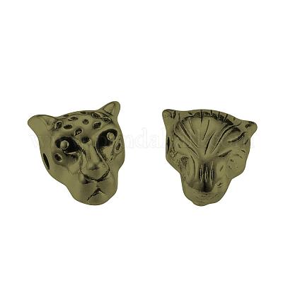 Сплавочные овальные бусины тибетского стиля  TIBE-S303-17AB-LF-1