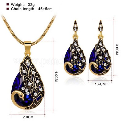 Сплава горный хрусталь комплектов ювелирных изделий FS-WG746AE-03-1