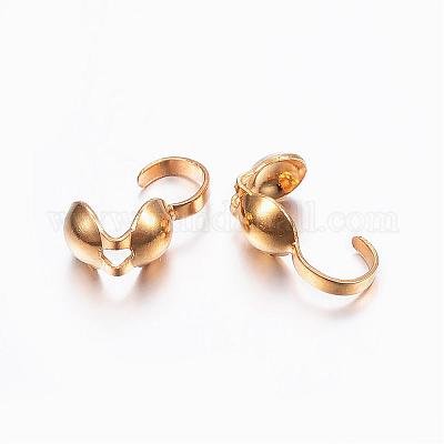 Наконечники бусин из нержавеющей стали 304 STAS-L187-07G-1