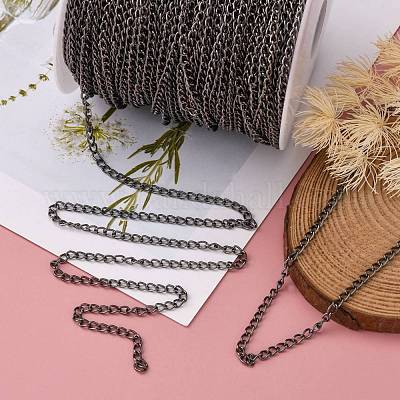 Железные витые цепочки обуздать цепи CHS003Y-B-1