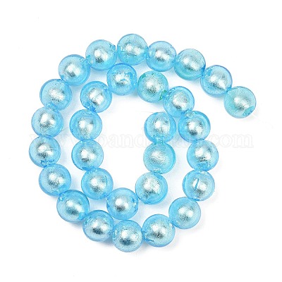 Стеклянные бусины FOIL-F002-01B-1