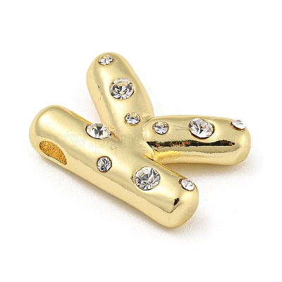 Латунные микропаве прозрачные подвески с фианитом KK-E093-04G-K-1