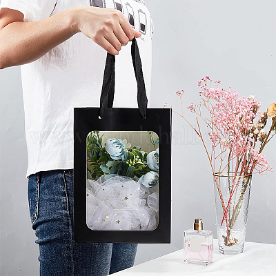 Крафт-бумажные пакеты с ручкой AJEW-BC0001-55A-A-1