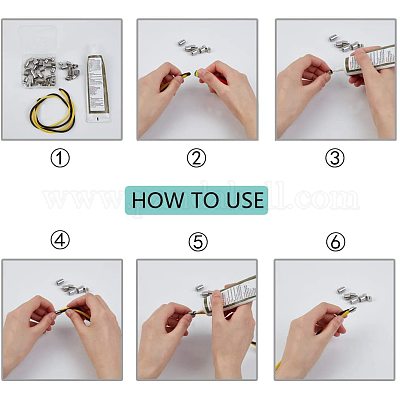 Гладкая поверхность наконечников шнура из нержавеющей стали 304 STAS-UN0002-03P-1