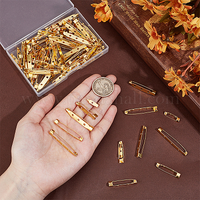 90 шт. 9 стиля железных булавок сзади IFIN-PH0001-38-1