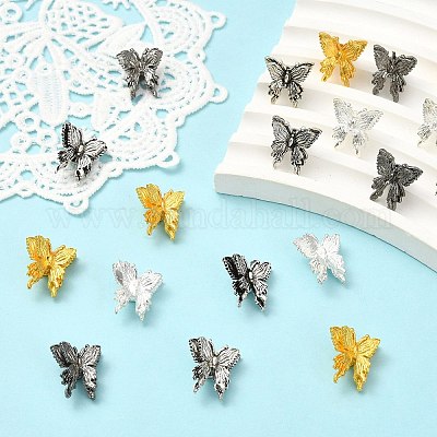 40шт бусины из сплава 4 цветов&nbsp;FIND-CJ0005-32-1