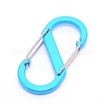 Брелок-карабин с замком из платинового алюминиевого сплава PALLOY-WH0082-24H-1