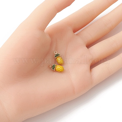 2шт латунные эмалированные подвески KK-YW0001-82-1