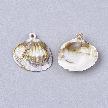 アクリルパーツ 天然石風 ホタテ貝 フローラルホワイト 27x27x6 5mm 穴 1 8mm 約430個 500gの通販 Jp Pandahall Com