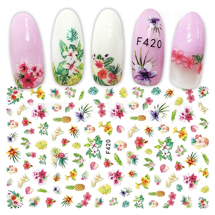 ネイルステッカー 粘着性の花動物キューピッドフルーツ紙幣海をテーマにした模様ネイルデカール 女性のための女の子の指の爪の足の爪の装飾 カラフル 12 3x8cmの通販 Jp Pandahall Com