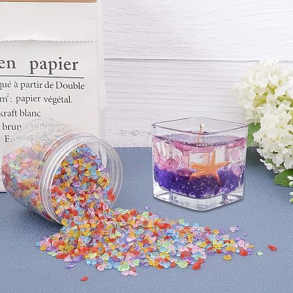 ジュエリーメイキング用手作りキャンドル作りアクセサリー 300g6色ホールチップガラスビーズなし 色付きキャンドルを作るためのアクセサリーdiy 簡単に ジェルキャンドルが作れますを購入 Pandahall Selected