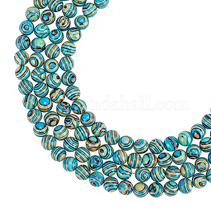 ARRICRAFT Synthetic Malachite Beads Strands G-AR0002-62-1