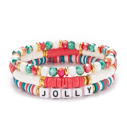 Set di 3 braccialetti con perline a forma di margherita, braccialetti con perline colorate impilabili, set regalo di gioielli floreali Y2K, braccialetto estivo boho per lei - Italia