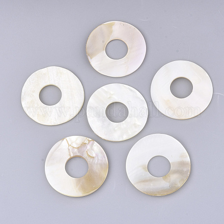 Perles de coquille d'eau douce SHEL-T012-35-1