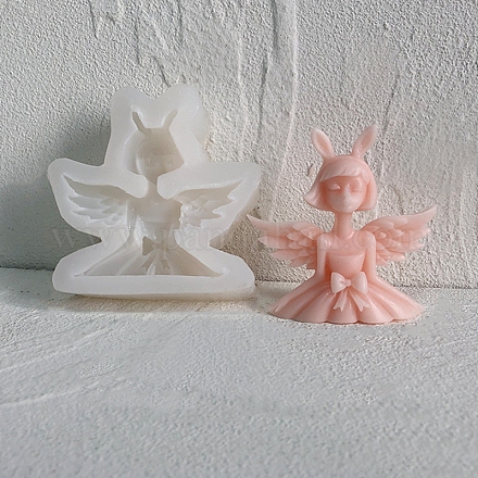 天使と妖精のキャンドルシリコンモールド  香りのよいキャンドル作りに  天使と妖精  8.5x8.5x2.75cm DIY-L072-010D-1