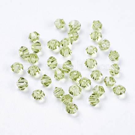 Abalorios de cristal austriaco de imitación SWAR-F022-3x3mm-252-1