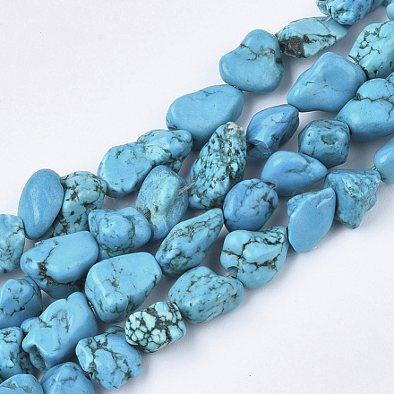 Chapelets de perles en turquoise synthétique TURQ-S391-05-1