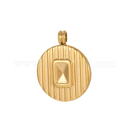 Плоские круглые подвески из нержавеющей стали 304 STAS-OY004-36G-1