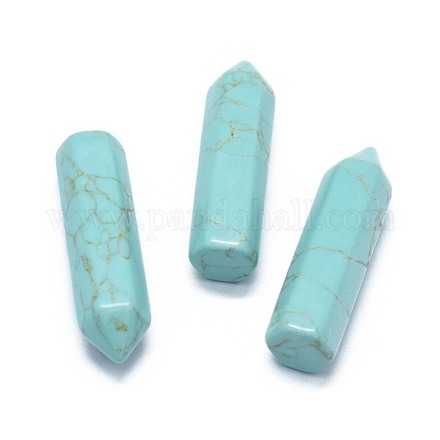 Synthetic Turquoise Pointed Beads G-G795-02-03C-1