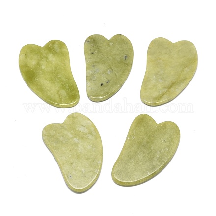 Planches de gua sha en jade citron naturel G-H268-C01-B-1