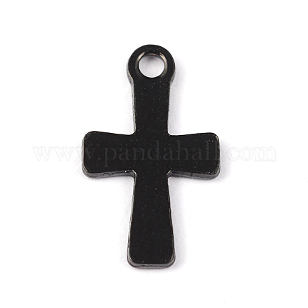 304 Stainless Steel Tiny Cross Charms X-STAS-H310-02-1