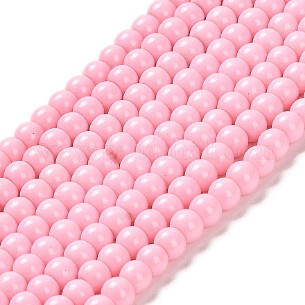 Painted Glass Bead Strands DGLA-S071-4mm-37-1