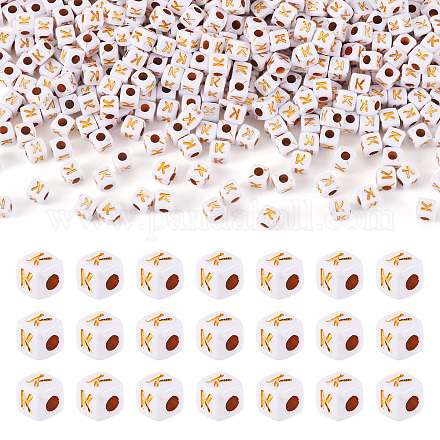 Непрозрачные акриловые бусины MACR-TAG0001-07K-1