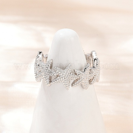 Латунные регулируемые манжеты для женщин RJEW-H256-16P-1