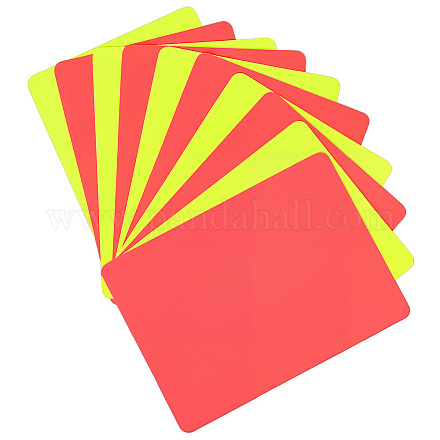 2 шт. ПВХ пластиковая карточка футбольного судьи AJEW-WH20121-16-1